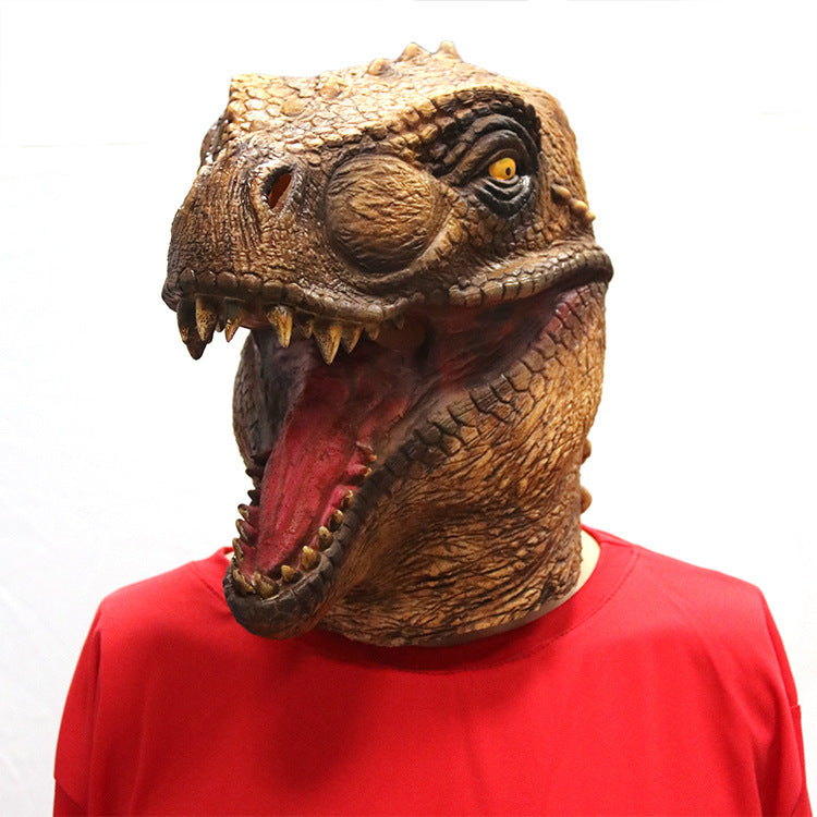 Masque de dinosaure tyrannosaure Rex, Costume de Cosplay d'halloween pour hommes et femmes, accessoires de carnaval, casque complet