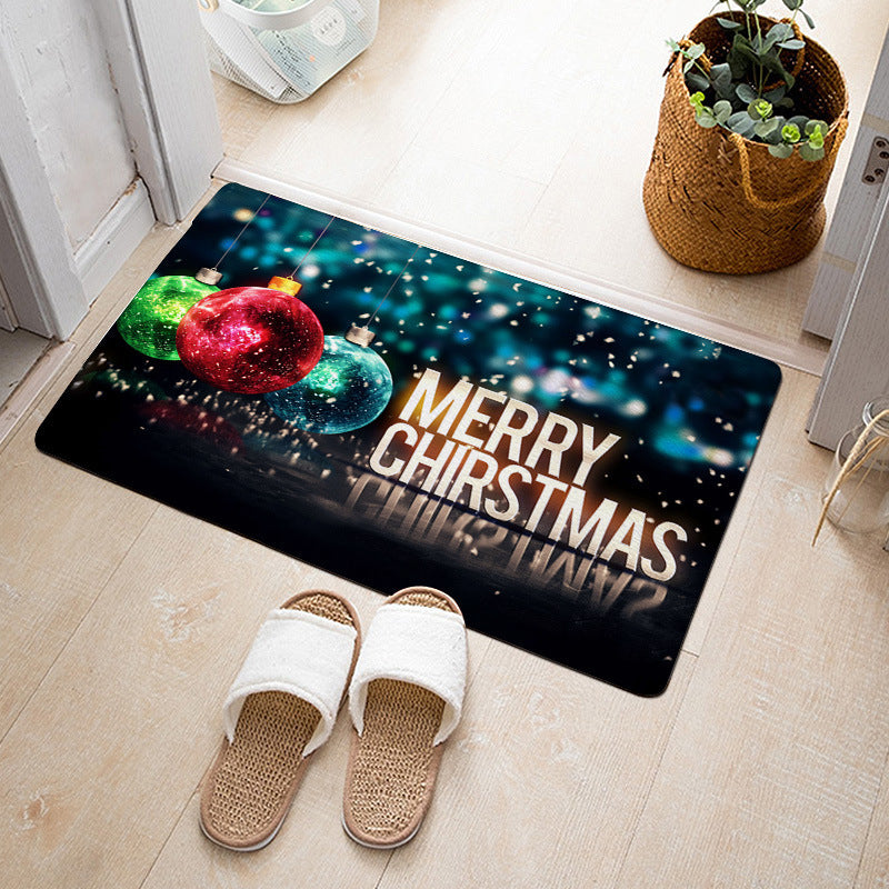 Christmas Floor Mat Bedroom Bathroom Home Absorbent Non-slip