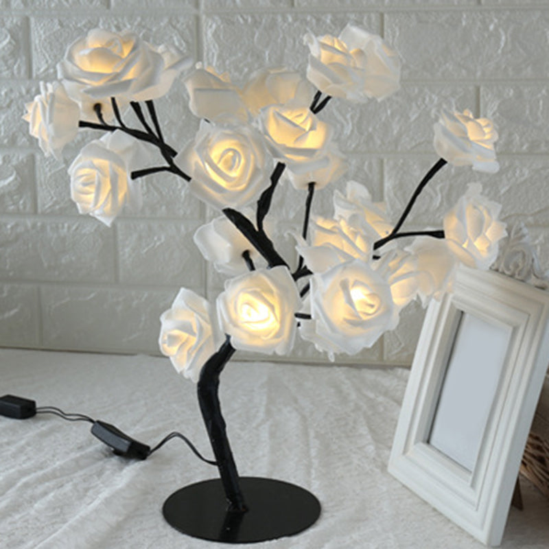 Lampe LED pour arbre, petite rose, lumière pour arbre