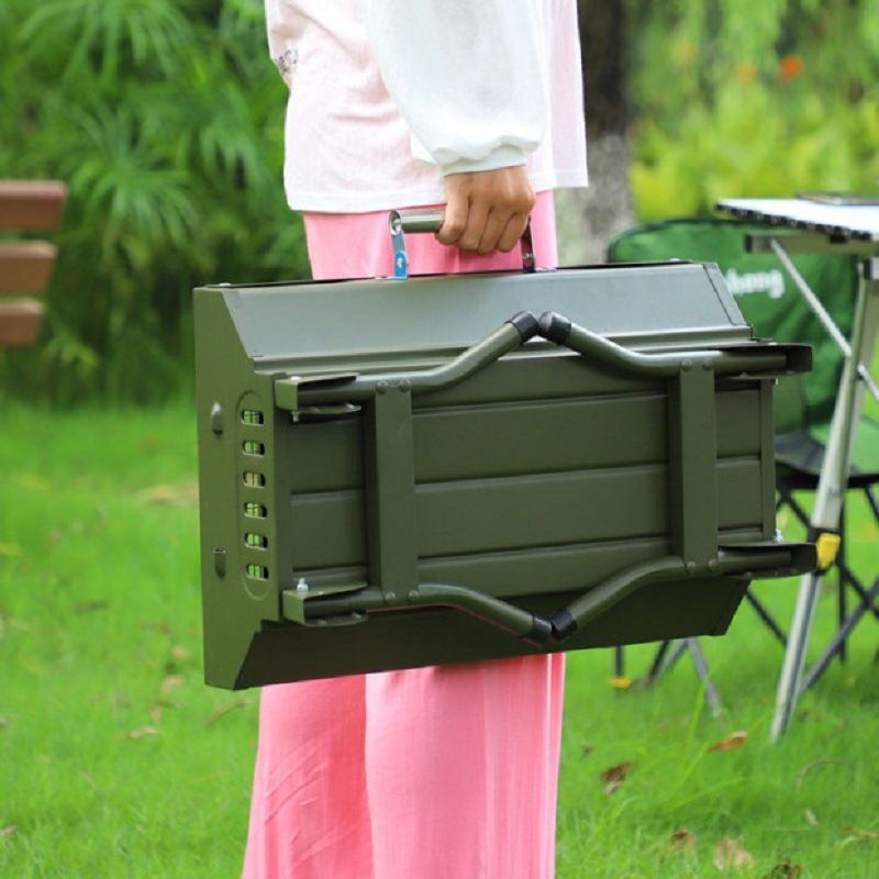 Support de barbecue pliable extérieur portable