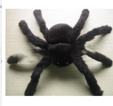 Accesorios de decoración para casa embrujada con simulación de araña de peluche