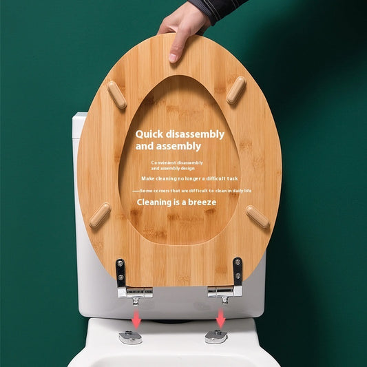 Creative Household Thickened Wooden Toilet Lid