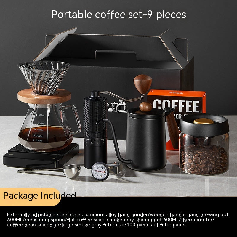 Caja de regalo para traje de café, cafetera americana para el hogar, cafetera con combinación de escala