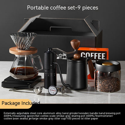 Caja de regalo para traje de café, cafetera americana para el hogar, cafetera con combinación de escala