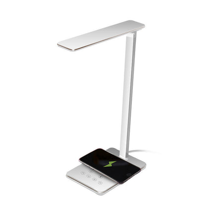 Lámpara de mesa de carga inalámbrica Lámpara de mesa LED con protección para los ojos 