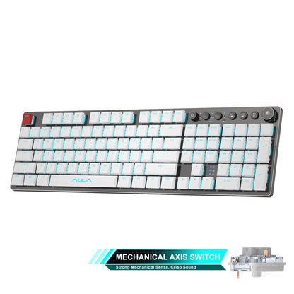 Teclado mecánico inalámbrico fino 104 teclas