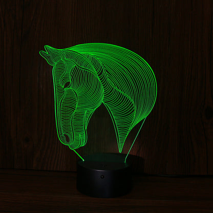 veilleuses LED tête de cheval