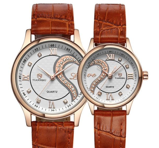 Ceinture couple montre couple montre paire