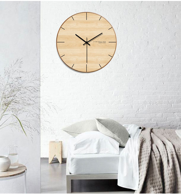 Simple home wall clock living room bedroom wall table