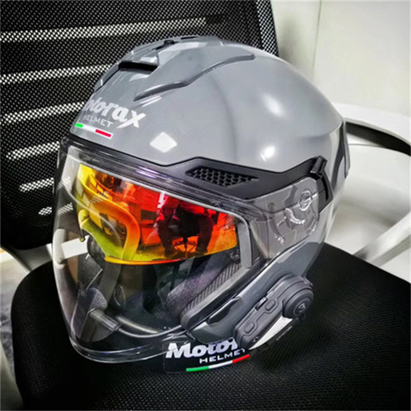 Casque de moto personnalisé à double lentille