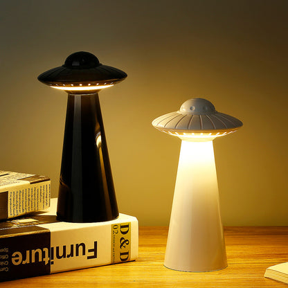 Lámpara de escritorio de carga con luz nocturna UFO