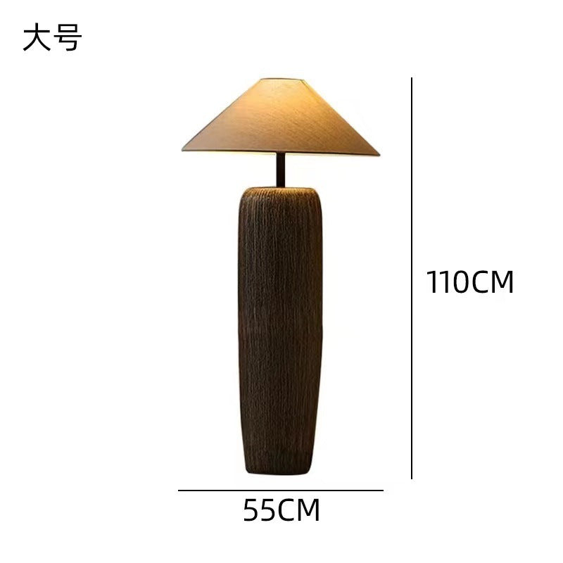 Lampe de Table en céramique, Style silencieux, grand, moderne, rétro chinois, nostalgique, ornement de maison d'hôtel