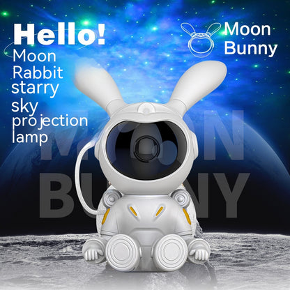 Bedroom Bedside Moon Rabbit Starry Sky Projection Small Night Lamp