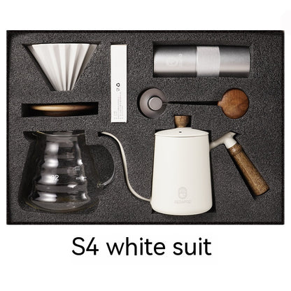 Ensemble de café à main de Style Simple américain, ensemble de cinq pièces avec cafetière, cadeau