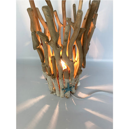 Nordic Retro Creative Driftwood Decorative Table Lamp