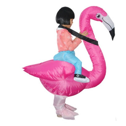 Creative toys Halloween Christmas Flamingo cosplay dress up inflatable suit party spoof costume props