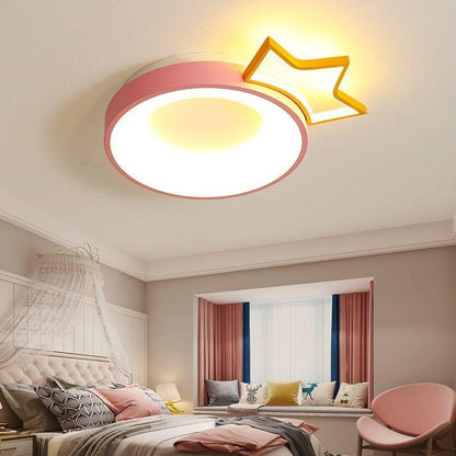 Nordic Children's Room Lamps Creative Eye Protection L Top Light