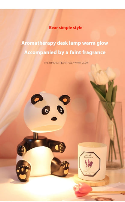 Lampe de table en cire d'aromathérapie Panda