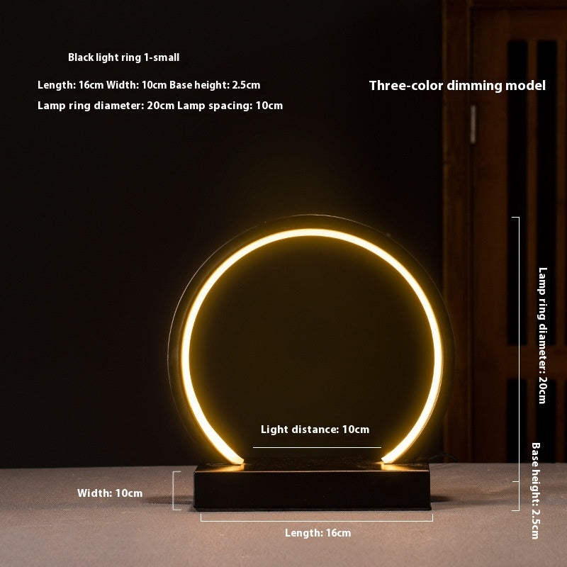 Nuevo anillo de lámpara LED de estilo chino con reflujo de incienso para decoración zen creativa para el hogar y la sala de estar