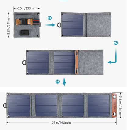 Chargeur solaire pour tablette et téléphone portable