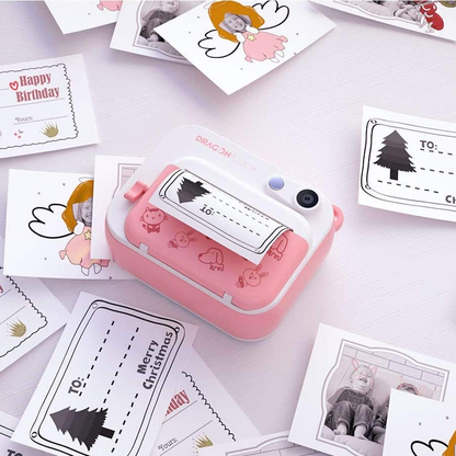 Appareil photo numérique pour enfants, appareil photo imprimé, jouets créatifs de dessin animé