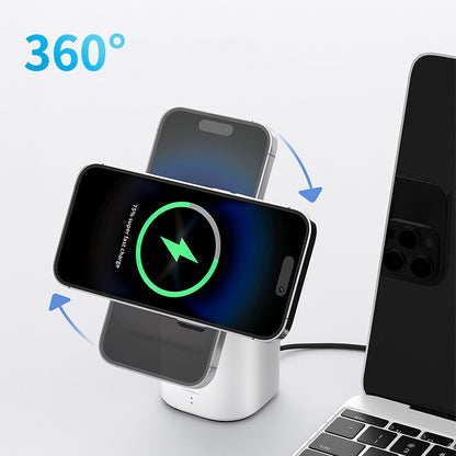 Three In One Audio Magnetic Absorption Wireless Dual Charger