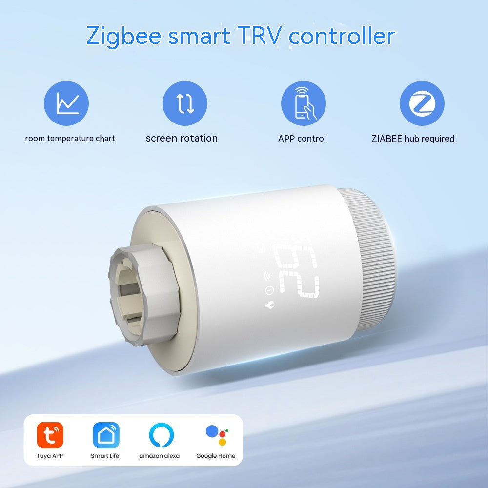 Contrôle de température intelligent de contrôleur en plastique de radiateur de valve thermostatique