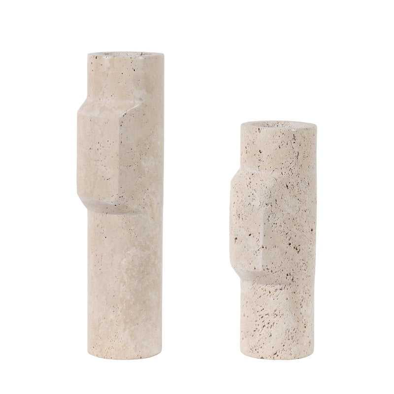 Modern Light Luxury Natural Marble Vase Decoration