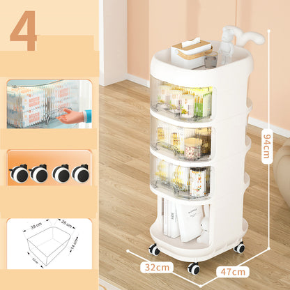 Living Room Multi-layer Snack Cabinet Removable Bookshelf Toy Storage Shelves