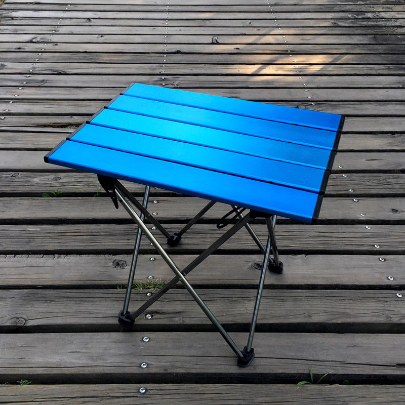 Alpinisme en plein air, table pliante en super alliage, table de pique-nique portable pour camping barbecue, trompette simple, mini table en gros