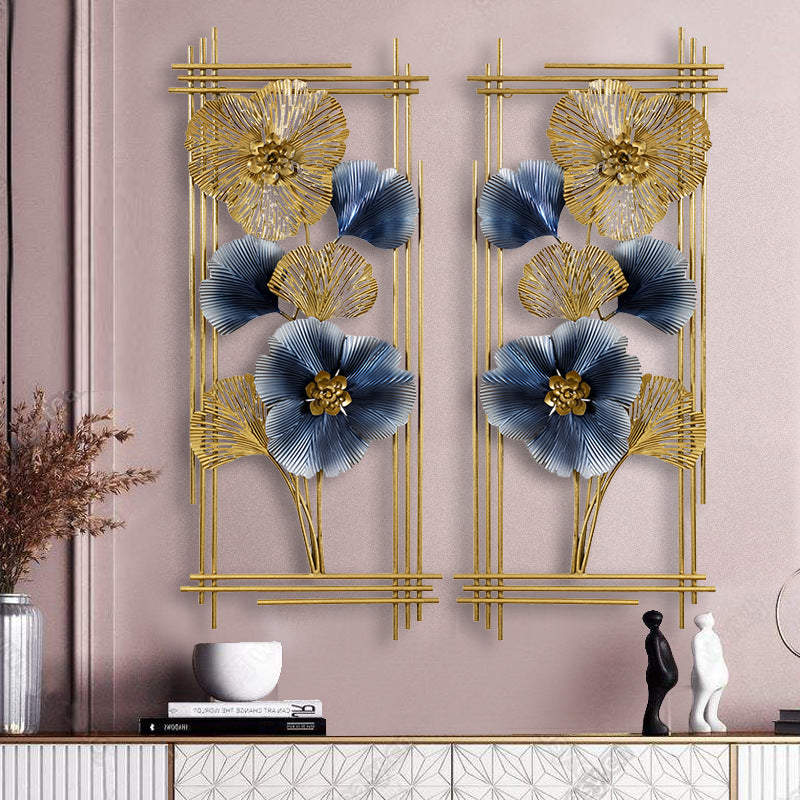 Iron Lotus Leaf Decorative Wall Hanging