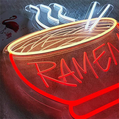 Creative Shape Noodle Background Wall LED Light