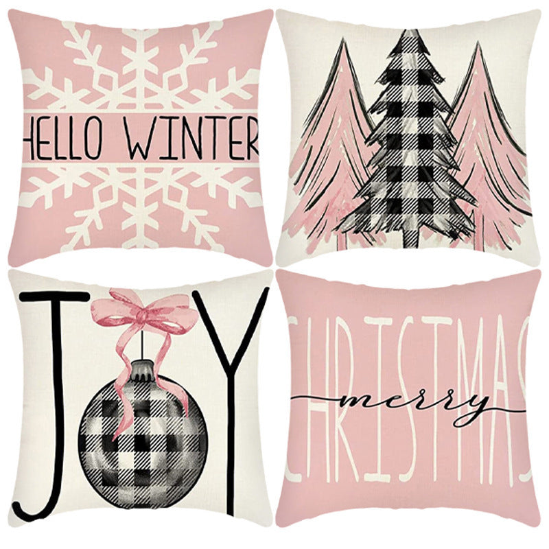 Home Decoration Printing Christmas Pillow Cover