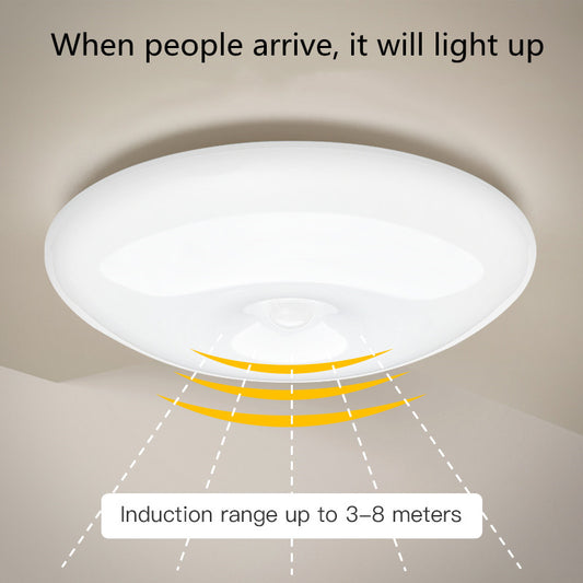 Human Induction Ceiling Lamp Infrared Garage Lamp Cloakroom Balcony Lamp Rechargeable For Easy Installation