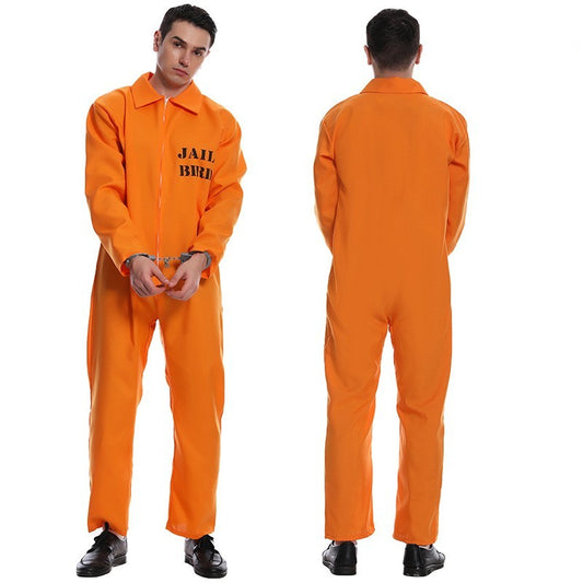 Disfraz de prisionero naranja para fiesta de Halloween