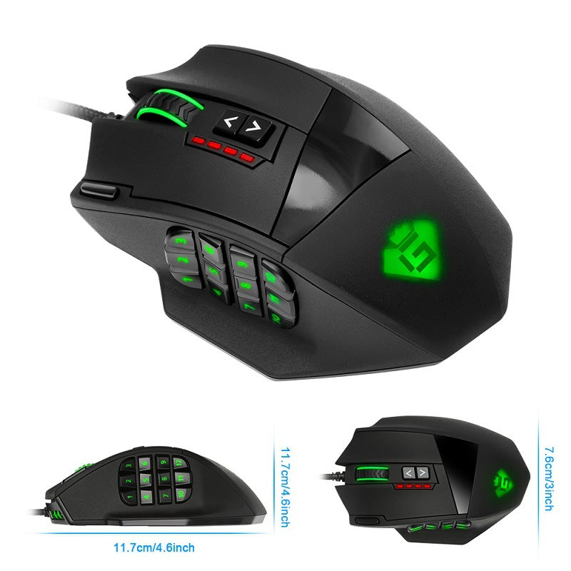 Souris de jeu rétroéclairée RVB