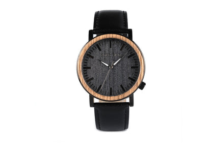 Casual wooden table men's garden wind quartz men's watch belt watch