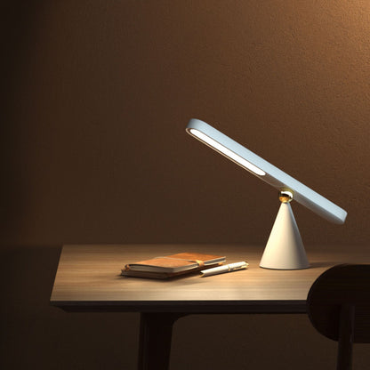 Lámpara de mesa de lectura, lámpara de escritorio geométrica creativa, lámpara de pared inalámbrica, luz nocturna pequeña de succión magnética multifuncional