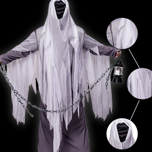 Costume d'Halloween sans visage pour hommes de grande taille The Frighteners