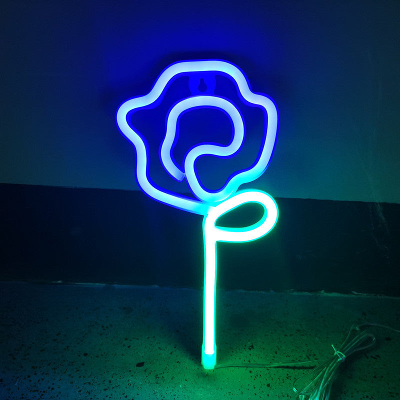 Bedroom Decoration Led Rose Neon Lights