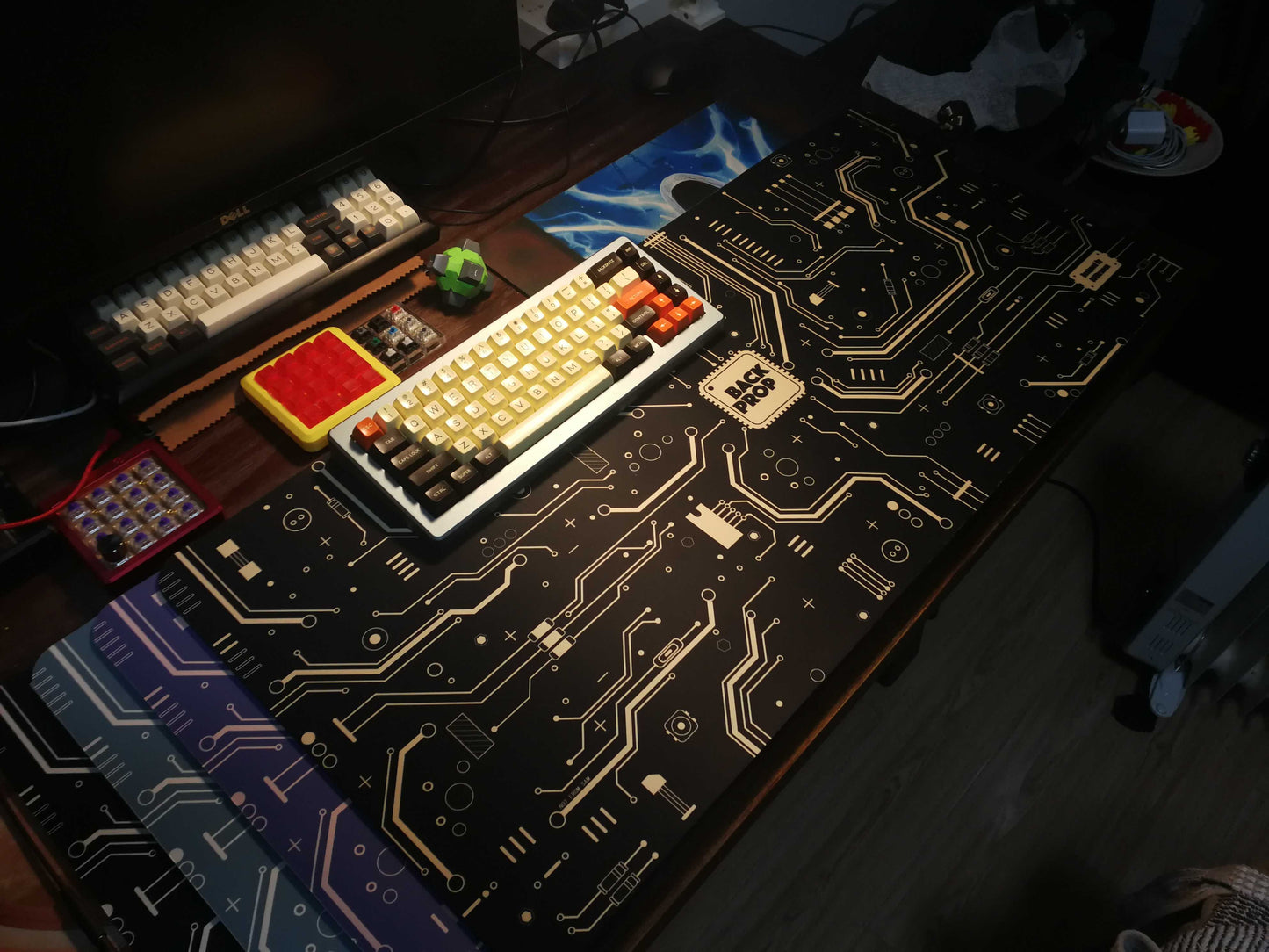 Tapis de table personnalisé avec clavier et souris