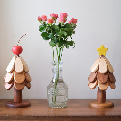 Tapis résistant à la chaleur pour sapin de Noël Fruits de la veille de Noël Ornements créatifs XINGX