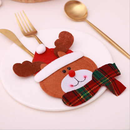 Christmas Decorations Table Knife And Fork Bag