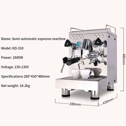 Machine à expresso entièrement semi-automatique pour usage domestique et professionnel