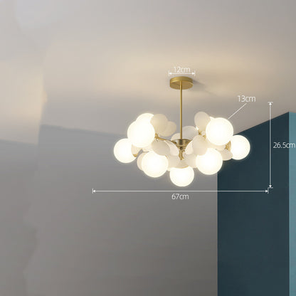 Lustre nordique moderne minimaliste, éclairage de chambre à coucher pour salon