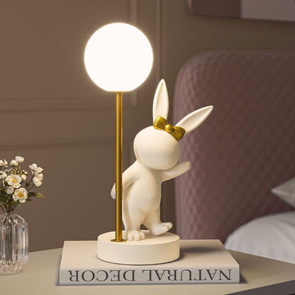 Milk Candy Rabbit Wedding Lamp Bedroom Bedside