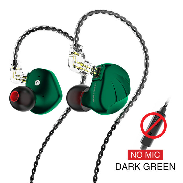 1DD+6BA Hybrid Metal In Ear Earphone