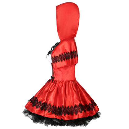 Costume d'Halloween Costume de Cosplay du Petit Chaperon Rouge