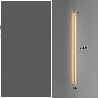 Simple Modern Minimalist Long Strip Living Room Grille Wall Lamp