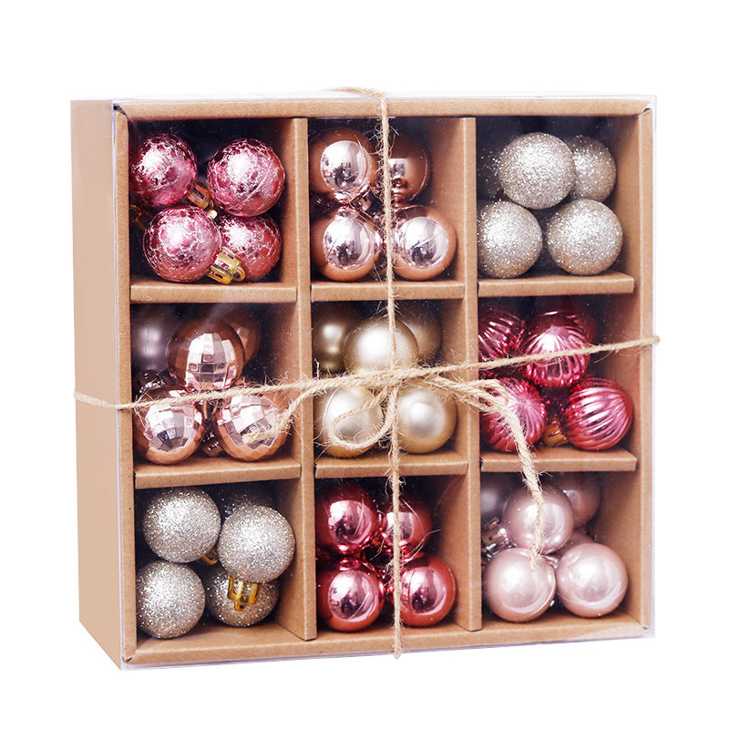 Coffret cadeau de 99 boules de décorations de Noël de 3 cm